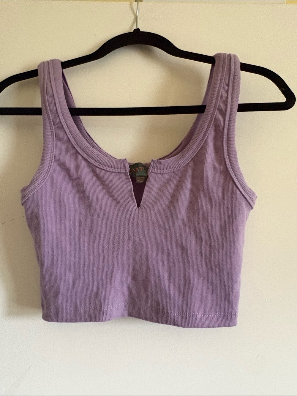 Signature8 Lilac Ribbed Crop Top